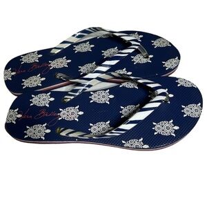 Vera Bradley Turtles Flip Flops sandals size 7-8